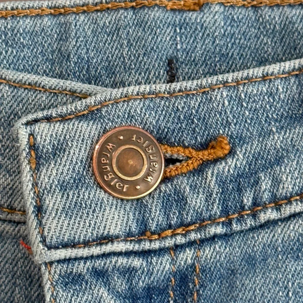 Wrangler Kids Jeans Light Wash‎ Straight Leg Adjustable Waist Size 14 Regular